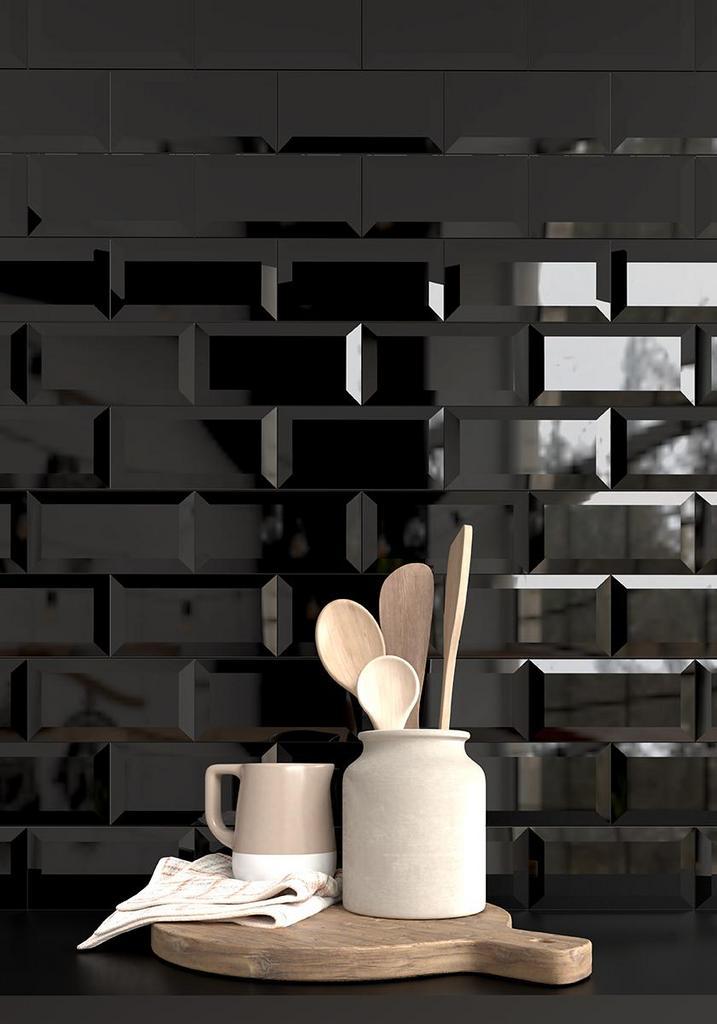 Wandtegel Terre Azur Sub Negro Zwart Metro Glans 7,5x15, Doe-het-zelf en Verbouw, Tegels, Minder dan 20 cm, Minder dan 20 cm, 10 m² of meer