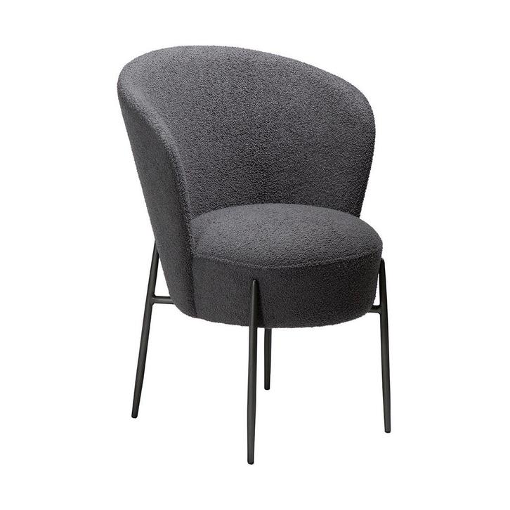 *WOONWINKEL* Dan-Form Orbit Eetkamerstoel Met Hoge Rugleunin, Huis en Inrichting, Stoelen, Grijs, Nieuw, Verzenden