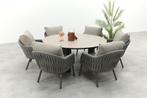 Taste Cannes/Donato 6-persoons ronde low dining tuinset Ø160, Tuin en Terras, Verzenden, Nieuw, Overige materialen, Tuinset