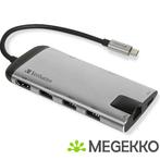 Verbatim 49142 USB-C Multiport Adapter Travel Dock, Verzenden, Nieuw, Verbatim