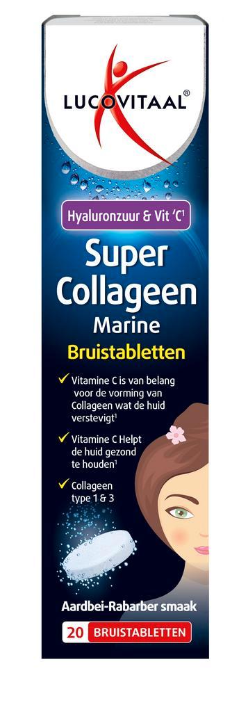 Lucovitaal Super collageen 20 Bruistabletten, Sport en Fitness, Gezondheidsproducten en Wellness, Verzenden