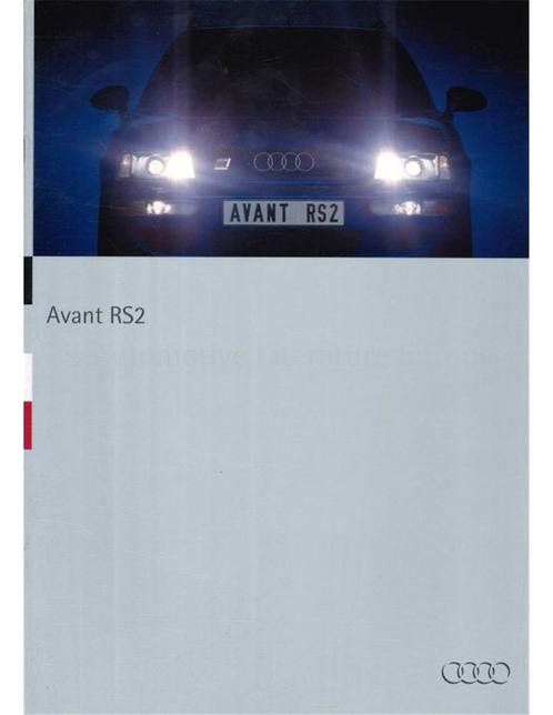 1994 AUDI RS2 AVANT BROCHURE DUITS, Boeken, Auto's | Folders en Tijdschriften, Audi