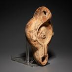 Oud-Romeins Terracotta Olie-lamp met toneelmasker. 1e-3e