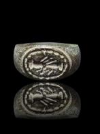 Oud-Romeins Bronze Rare Insect Seal Ring (Zonder, Sieraden, Tassen en Uiterlijk, Antieke sieraden