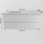 MONDIAZ AIVY 120cm badmeubel Mocha, wastafel Talc solid, Doe-het-zelf en Verbouw, Sanitair, Ophalen of Verzenden, Nieuw