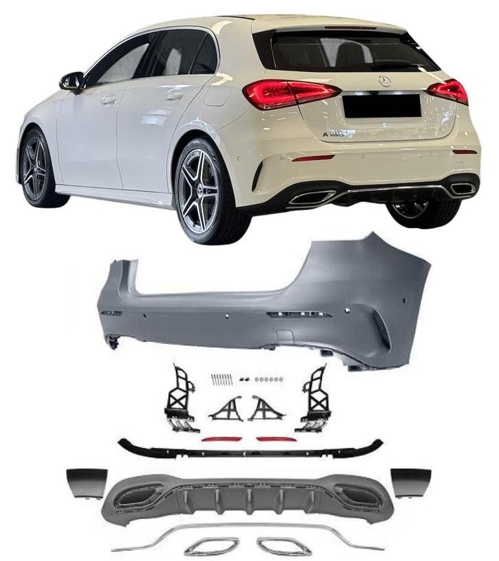 Achterbumper | Mercedes-Benz | A-klasse W177 2018-2022 | AMG, Auto-onderdelen, Carrosserie en Plaatwerk, Nieuw, Mercedes-Benz