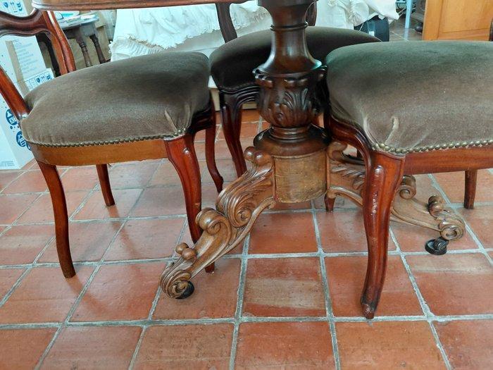 Bijzettafel - Carrara marmer - Franse Napoleon III tafel, Antiek en Kunst, Antiek | Overige Antiek