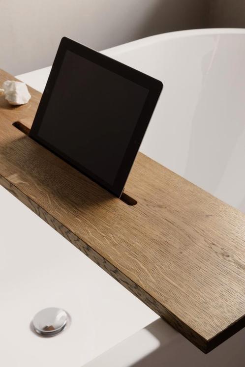 Badplank eiken hout - Mokka kleur - 80 cm - Snelle levering, Huis en Inrichting, Badkamer | Badtextiel en Accessoires, Overige typen