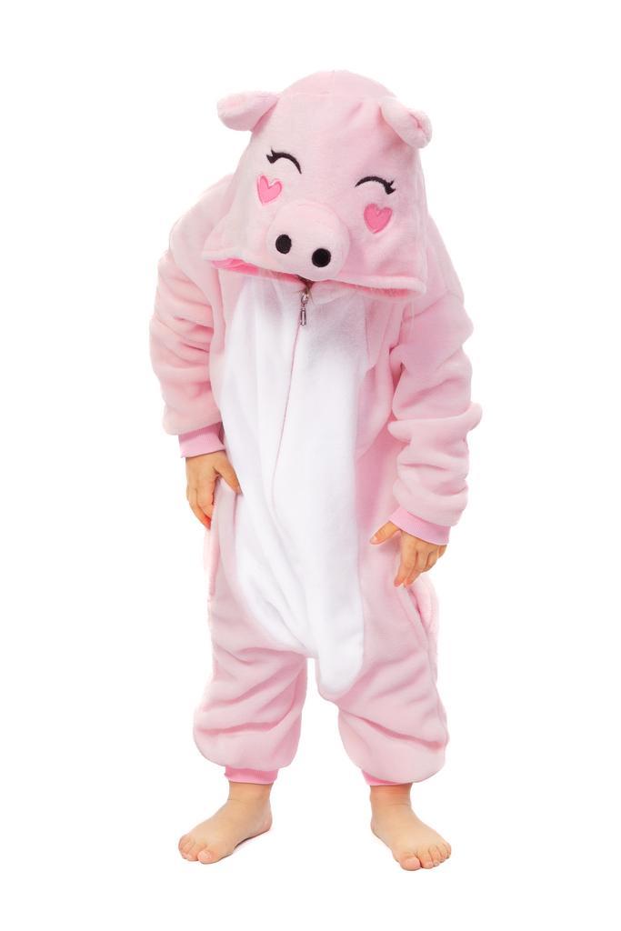 Onesie Varken Pakje 110-116 Varkenspak Kostuum Roze Big Pak, Kinderen en Baby's, Carnavalskleding en Verkleedspullen, Nieuw, 110 t/m 116
