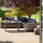 Wicker loungeset Catania - zwart, Tuin en Terras, Tuinsets en Loungesets, Verzenden, Nieuw