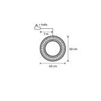 Kerst hanglamp krans zilver 60cm incl. LED IP44 - Nawa, Verzenden, Nieuw