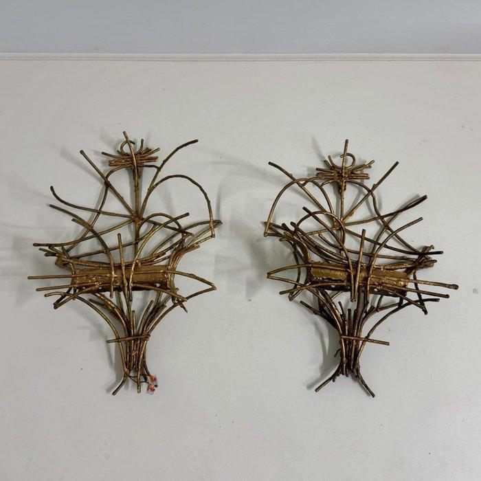 Paul Moerenhout - Wandlamp - Messing, Metaal - uniek stukken, Antiek en Kunst, Curiosa en Brocante