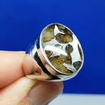 100% Doorzichtig PALLASITE Zilveren Ring. De beste