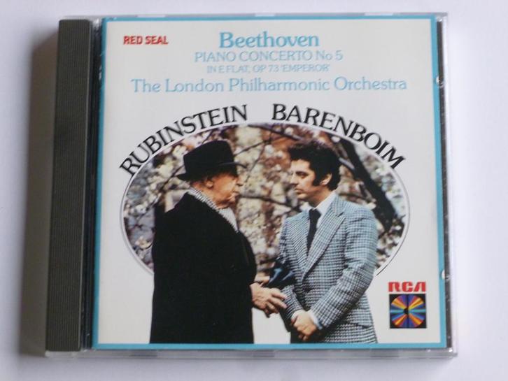 Beethoven - Piano concerto 5 / Rubinstein, Barenboim, Cd's en Dvd's, Cd's | Klassiek, Zo goed als nieuw, Verzenden