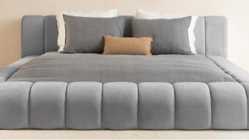 Adore Designbed Grijs - Hybrid Pocket Matras, Huis en Inrichting, Slaapkamer | Boxsprings, Grijs, Nieuw, Verzenden