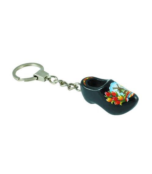 Sleutelhanger met 1 klompje van 4 cm Zwart, Kleding | Heren, Schoenen, Nieuw, Ophalen of Verzenden