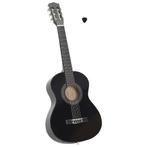 vidaXL Gitaar klassiek beginner en kinderen 1/2 34 zwart, Verzenden, Nieuw