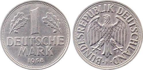 Duitsland 1 Dm 1958 F J 385 1 Mark, Postzegels en Munten, Munten | Europa | Niet-Euromunten, Verzenden