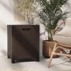 vidaXL Tuinbox 39x39x46 cm PP rattan bruin, Tuin en Terras, Verzenden, Nieuw