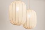 Rietveld Hanglampen - Beige, Zand - Stof, Metaal, Huis en Inrichting, Lampen | Hanglampen, Verzenden, Nieuw