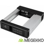 StarTech.com HSB1SATSASBA 5.25  Carrier panel Zwart drive, Computers en Software, Harde schijven, Verzenden, Nieuw, Startech