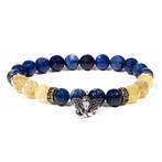 Edelsteen Armband Lapis lazuli/ Rutielkwarts met Ganesha, Sieraden, Tassen en Uiterlijk, Nieuw, Verzenden