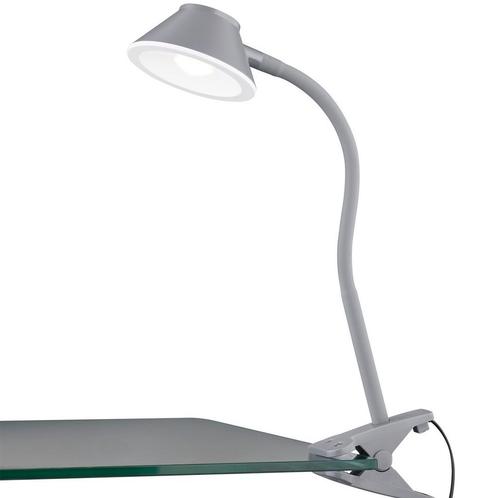 LED Klemlamp - Trion Berky - 3.5W - Warm Wit 3000K - Titaan, Huis en Inrichting, Lampen | Tafellampen, Nieuw, Kunststof, Ophalen of Verzenden