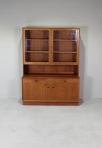 Vintage wandkast, vitrinekast, Deens Design, Zo goed als nieuw