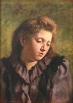 Michele Gordigiani (1835 – 1909) - Ritratto di giovane donna