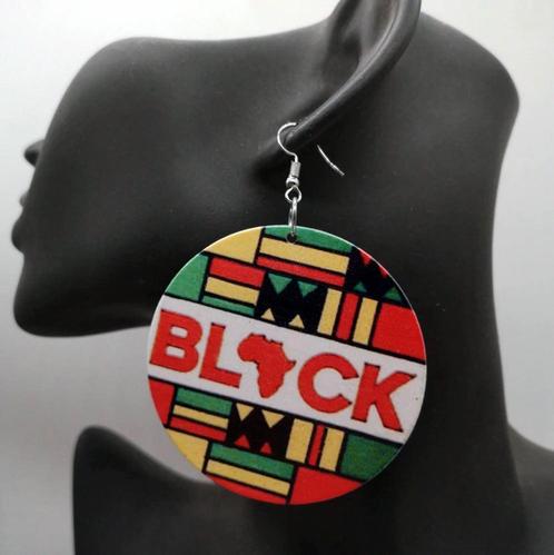 Africa inspired earrings |  Black  in Pan African colors, Sieraden, Tassen en Uiterlijk, Oorbellen, Nieuw, Ophalen of Verzenden