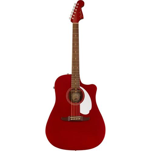 Fender Redondo Player Candy Apple Red WN White Pickguard ele, Muziek en Instrumenten, Snaarinstrumenten | Gitaren | Akoestisch
