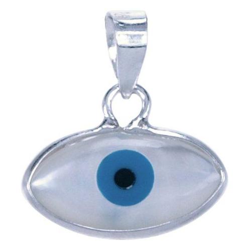 Zilveren Het Oog ovaal ketting hanger, Sieraden, Tassen en Uiterlijk, Kettinghangers, Verzenden