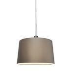 Moderne hanglamp zwart met kap 45 cm taupe - Combi 1, Huis en Inrichting, Lampen | Hanglampen, Nieuw, Overige materialen, Modern