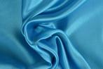 15 meter satijn stof - Petrol, Hobby en Vrije tijd, Stoffen en Lappen, Overige kleuren, 120 cm of meer, Ophalen of Verzenden, Satijn of Zijde