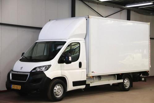 Peugeot Boxer 2.2 165 PK BAKWAGEN MET LAADKLEP EN ZIJDEUR, Auto's, Bestelauto's, Lease, Handgeschakeld, Financial lease, Wit, Stof