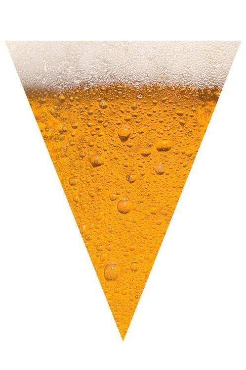 Vlaggenlijn Bier 6 meter, 15 vlaggen, Hobby en Vrije tijd, Feestartikelen, Nieuw, Ophalen of Verzenden