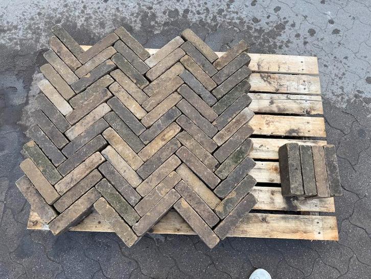 Oude gebakken waalformaten Dokkum Geel / Oker, Tuin en Terras, Tegels en Klinkers, Keramiek, Ophalen of Verzenden