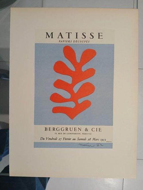 Henri Matisse - Henri Matisse . Papiers decoupes. Berggruen, Antiek en Kunst, Kunst | Designobjecten