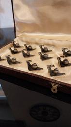 Messensteun (12) - Escargots - Verguld brons - Slakken, Antiek en Kunst