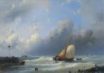 Abraham Hulk (1813-1897) - A sailing cargo ship near the