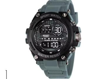 Veiling - GS Heren Digitale Sportwatch - Green Grey beschikbaar voor biedingen