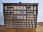 Drukblokken - Originele houten drukkerij letterbak 1940 -, Antiek en Kunst