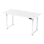 Bureau Kirkkonummi zit sta elektrisch 160x75x72-117 cm wit p, Huis en Inrichting, Bureaus, Verzenden, Nieuw