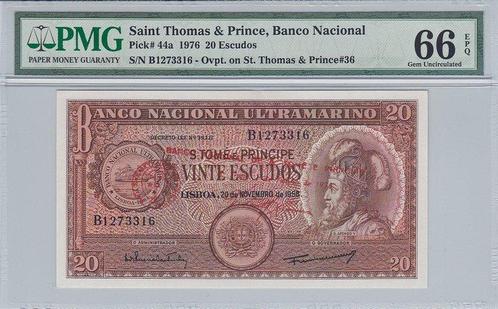 1976 St Thomas Prince St Thomas Prince P 44a 20 Escudos P..., Postzegels en Munten, Bankbiljetten | Europa | Niet-Eurobiljetten