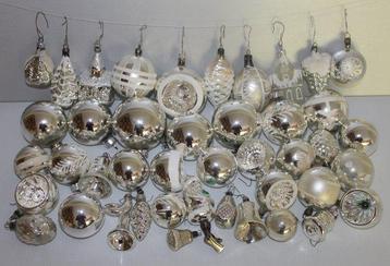Kerstballen (40) - Glas - oude kerstversiering beschikbaar voor biedingen
