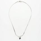 Halsketting - 14 karaat Witgoud Diamant (Natuurlijk) -, Nieuw