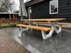 Degelijke picknicktafel stalen X of A frame / onderstellen
