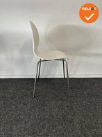 Vergaderstoel Galvano - Wit - Chroom frame - 4 poot, Vergader- of Presentatieruimte, Ophalen of Verzenden, Gebruikt, Stoel