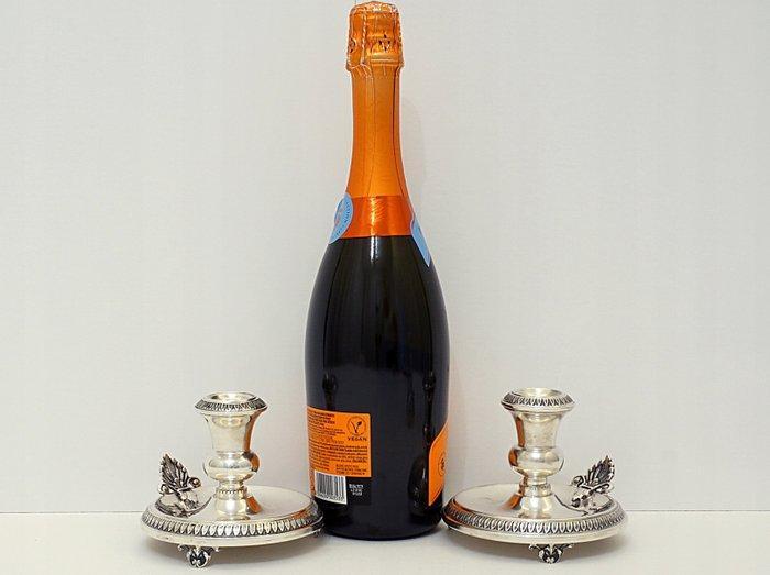 Kandelaar Set van Italiaanse 800 sterling zilveren, Antiek en Kunst, Antiek | Goud en Zilver