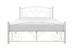 Metalen bedframe met lattenbodem- 120x200-versierd - wit, Doe-het-zelf en Verbouw, Metalen, Ophalen of Verzenden, Nieuw